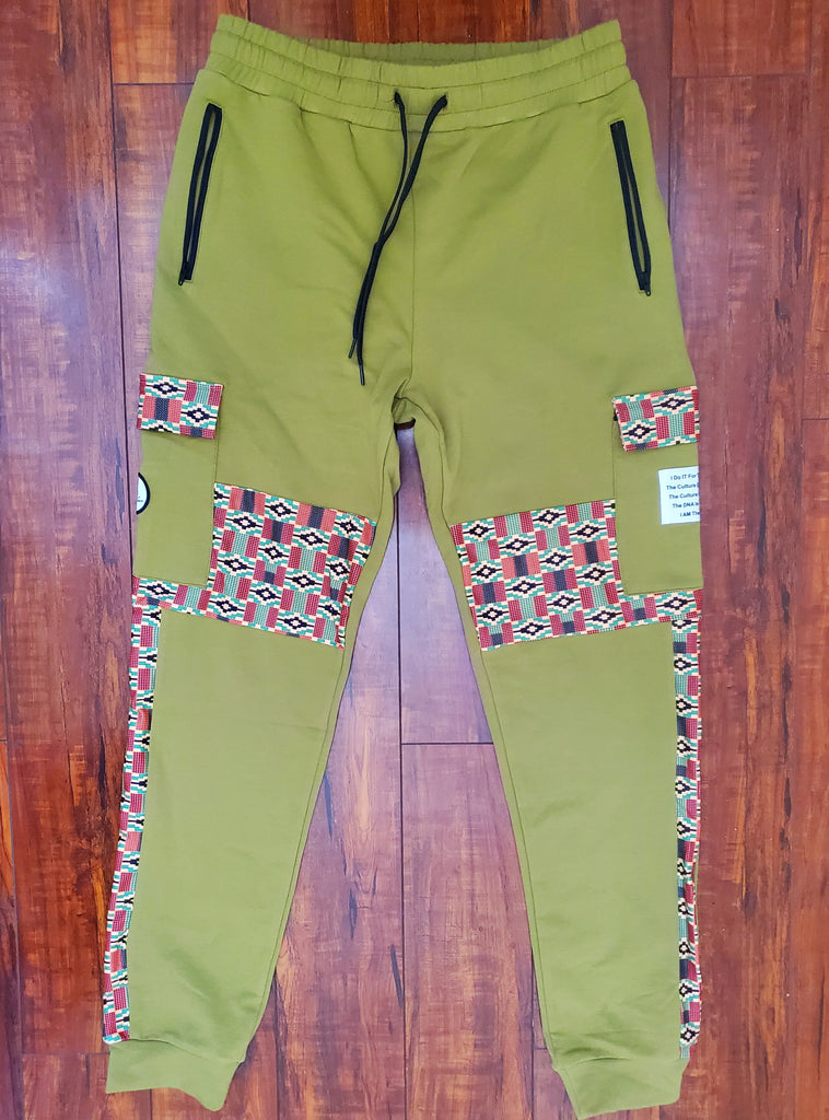 Culture Unisex Utility Joggers (Olive Green)