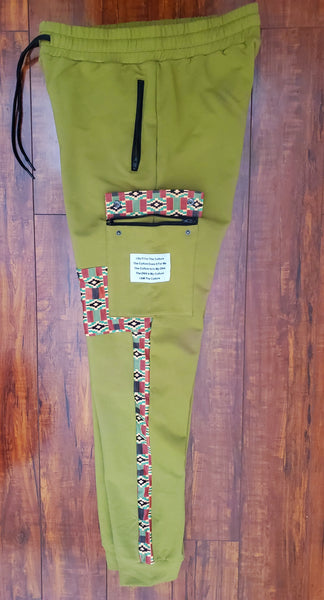 Culture Unisex Utility Joggers (Olive Green)