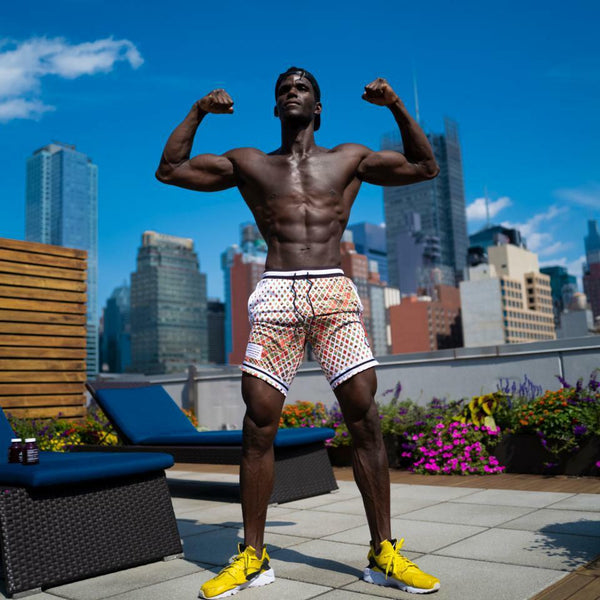 Culture in My DNA Kente Basketball shorts