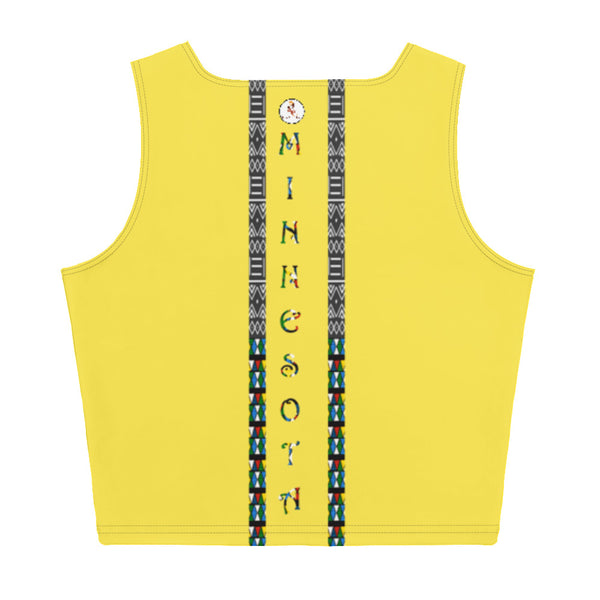 Minnesota Zulu Beads & Mud Cloth Crop Top
