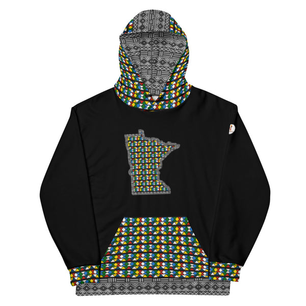 Minnesota Zulu Beads & Mud Cloth Unisex Hoodie