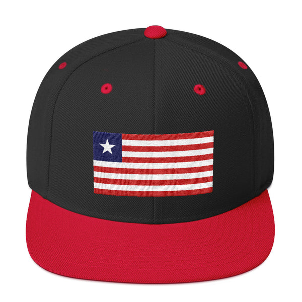 Liberian Flag Snapback Hat