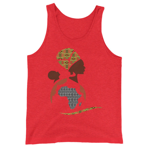 RuvaAfricWear African Print Logo Unisex  Tank Top