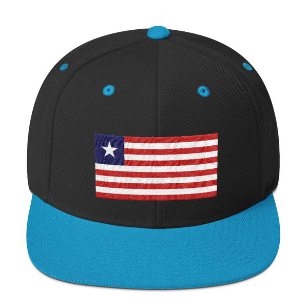 Liberian Flag Snapback Hat