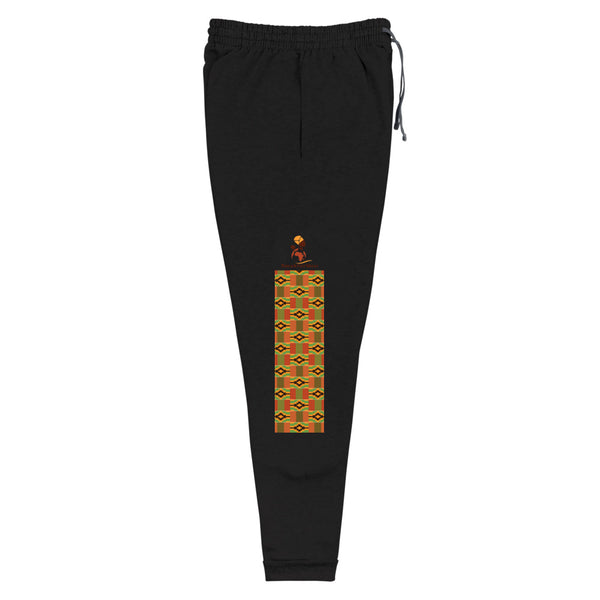RuvaAfricWear Kente Print strip Unisex Joggers