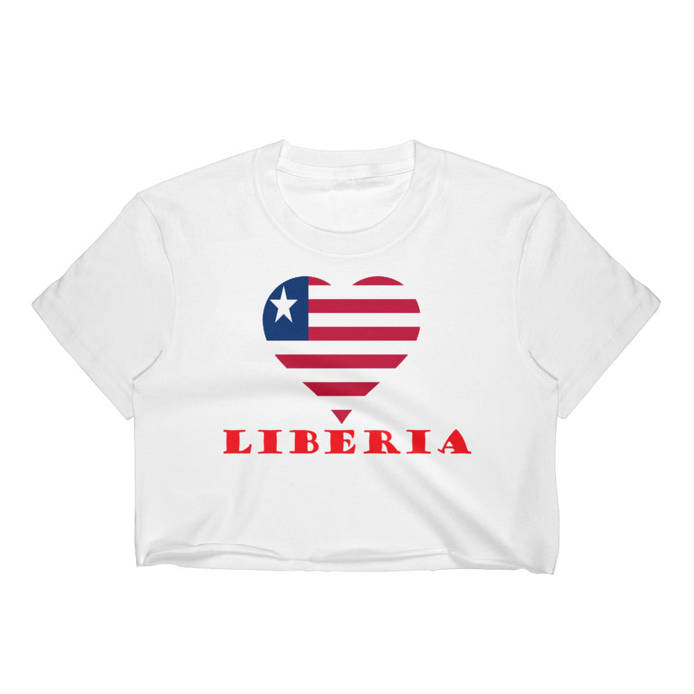 Liberia Love Women's Crop Top