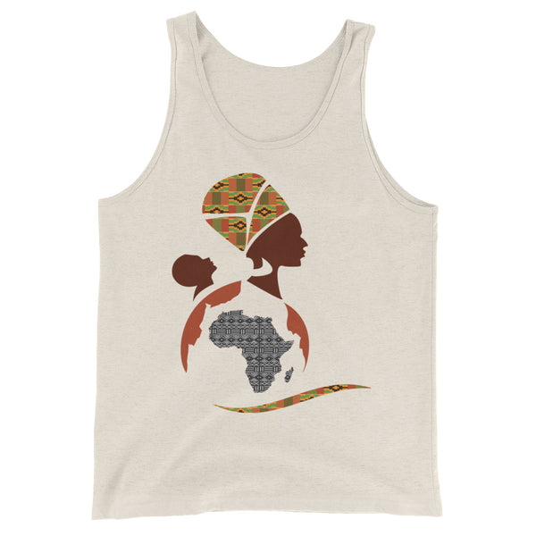 RuvaAfricWear African Print Logo Unisex  Tank Top