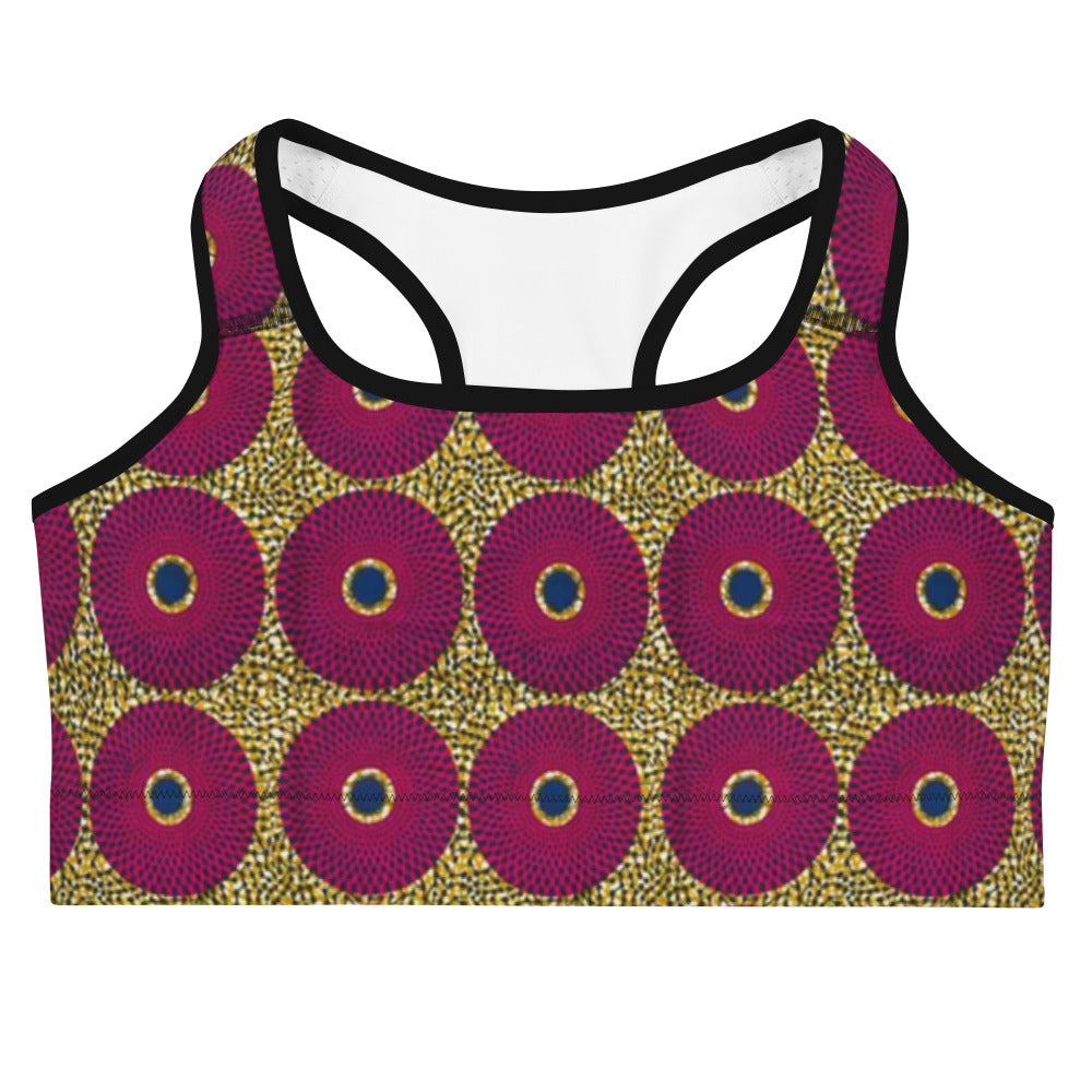 Ankara Print Sports Bra - Style B