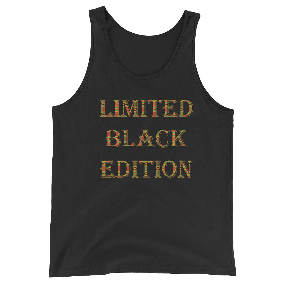 LIMITED BLACK EDITION Kente Print Men's Tank Top