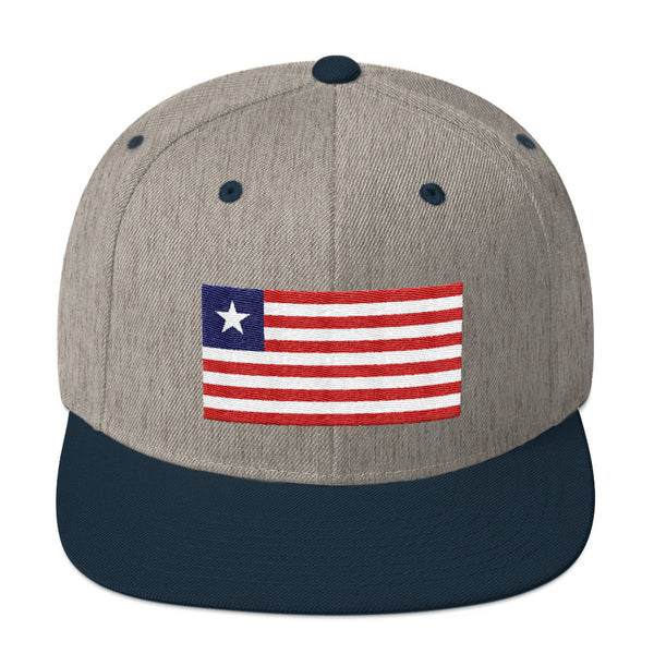 Liberian Flag Snapback Hat