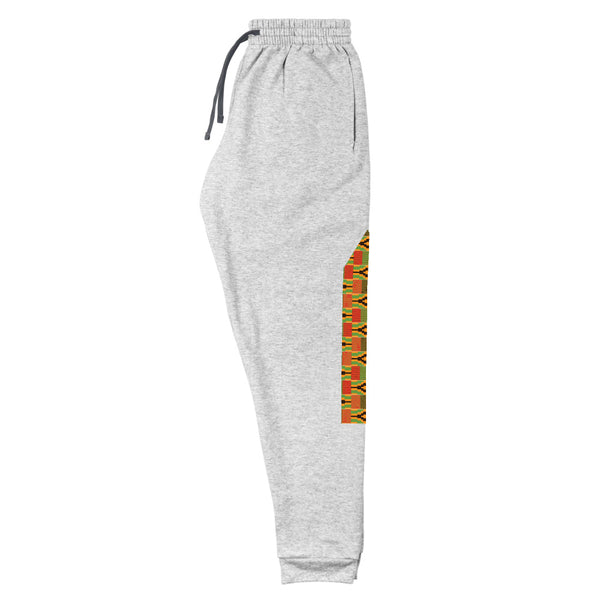RuvaAfricWear Kente Print strip Unisex Joggers