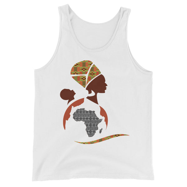 RuvaAfricWear African Print Logo Unisex  Tank Top