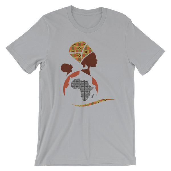 RuvaAfricWear African Print Logo Short-Sleeve Unisex T-Shirt
