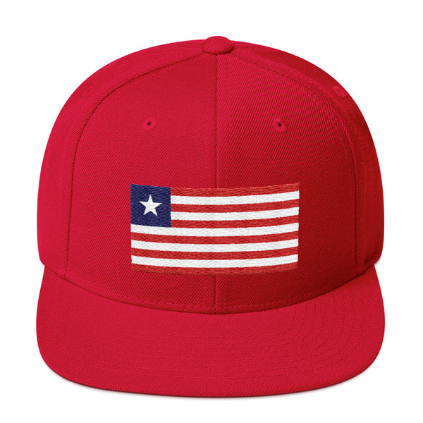 Liberian Flag Snapback Hat