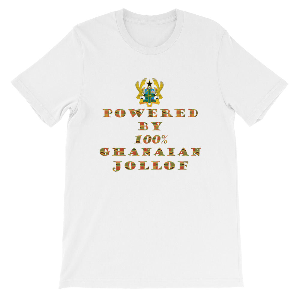 Powered by Ghanaian Jollof Unisex T-Shirt