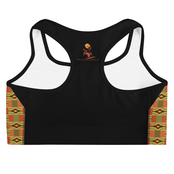 Queen Kente Print Sports bra