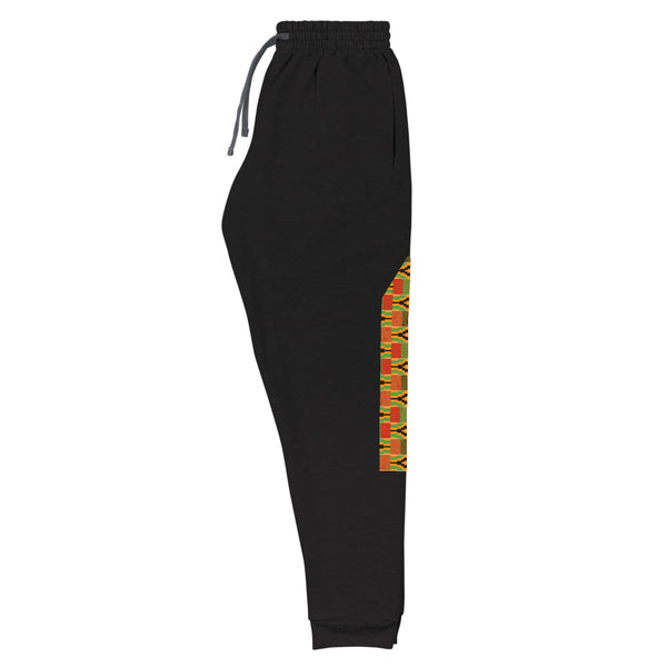RuvaAfricWear Kente Print strip Unisex Joggers