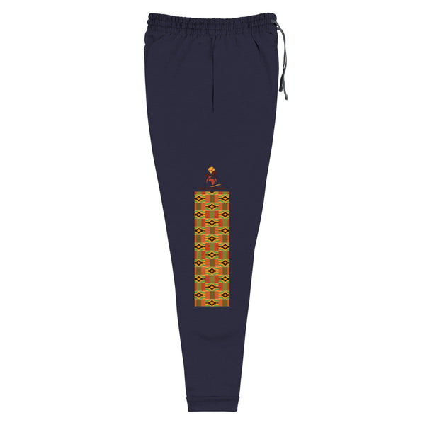 RuvaAfricWear Kente Print strip Unisex Joggers