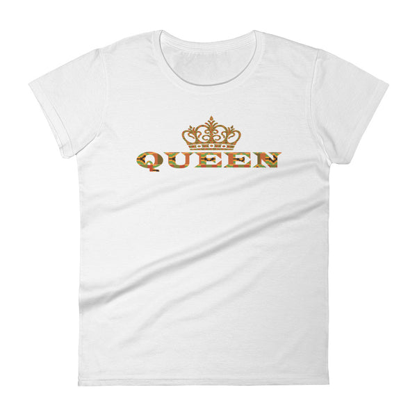 Queen Kente Print Women's short sleeve t-shirt