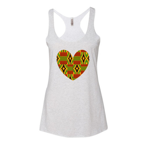 "I Heart Kente" Women's tank top