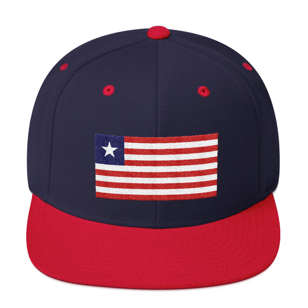 Liberian Flag Snapback Hat
