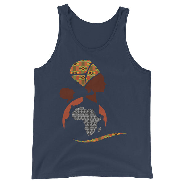 RuvaAfricWear African Print Logo Unisex  Tank Top