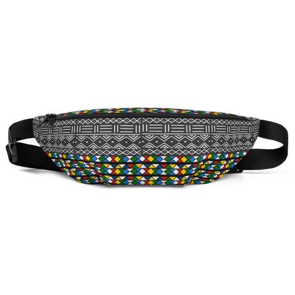Mud Cloth & Zulu Beads Print Fanny Pack
