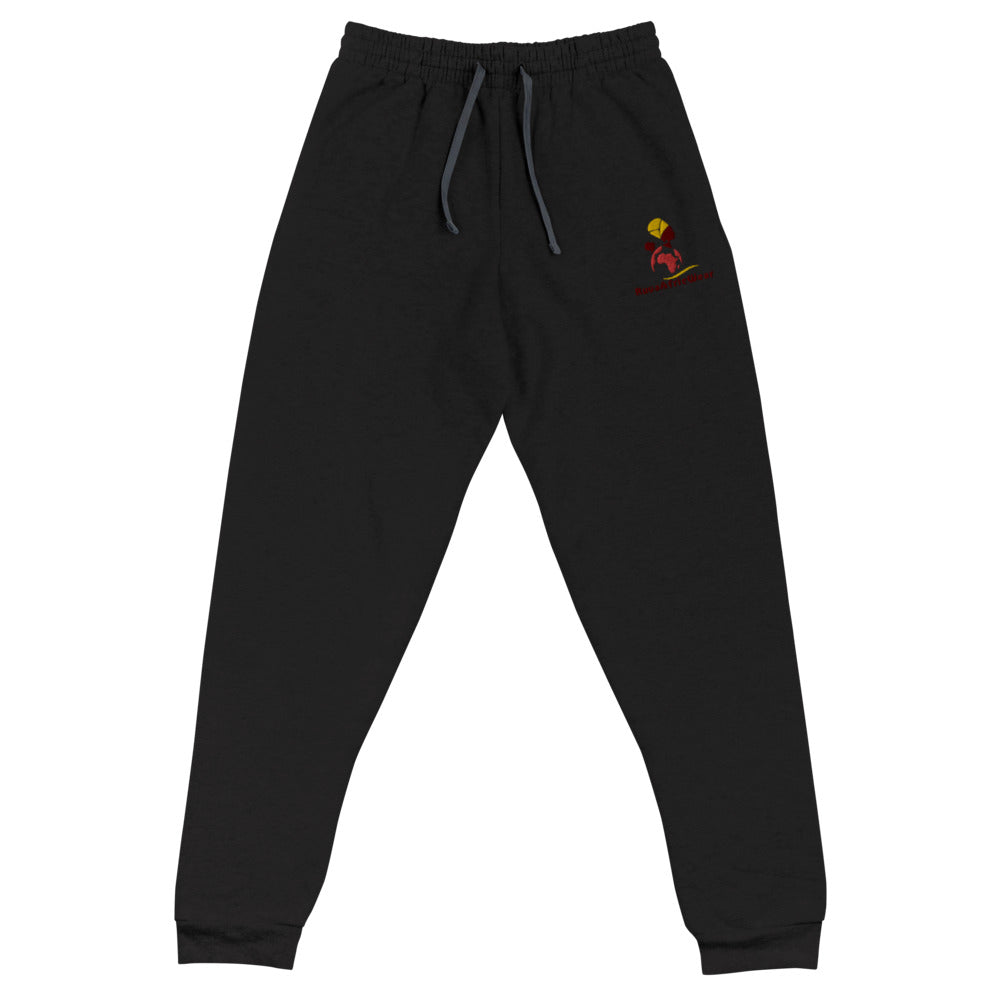 RuvaAfricWear Logo Embroidery Unisex Joggers