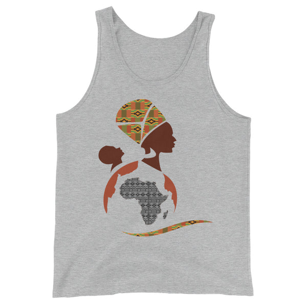 RuvaAfricWear African Print Logo Unisex  Tank Top