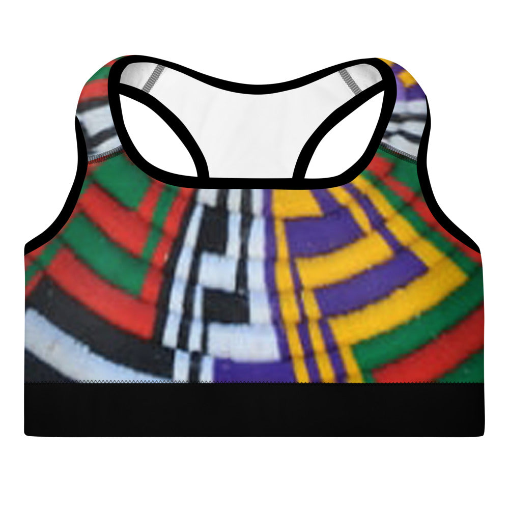Mesob (Woven Basket) Padded Sports Bra