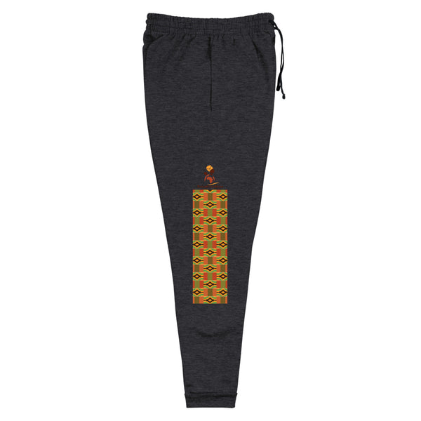 RuvaAfricWear Kente Print strip Unisex Joggers