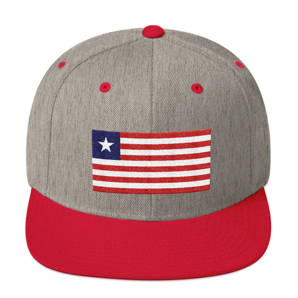 Liberian Flag Snapback Hat
