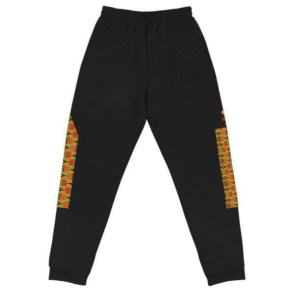 RuvaAfricWear Kente Print strip Unisex Joggers