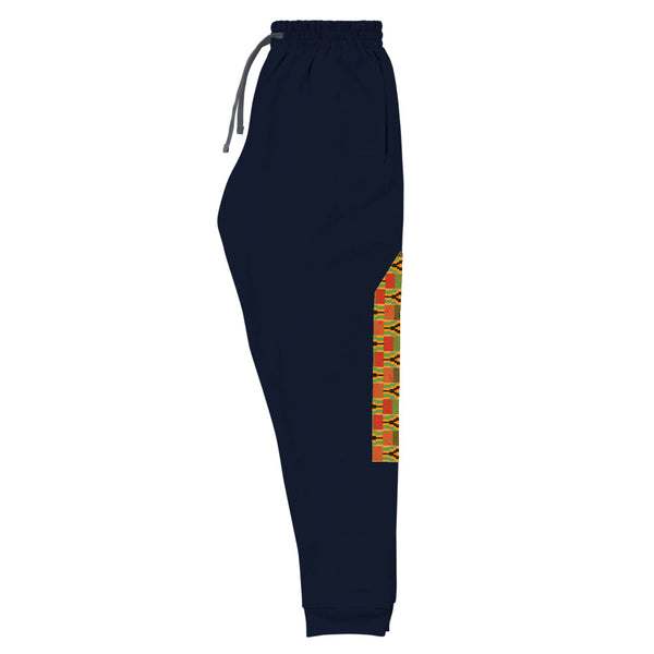 RuvaAfricWear Kente Print strip Unisex Joggers