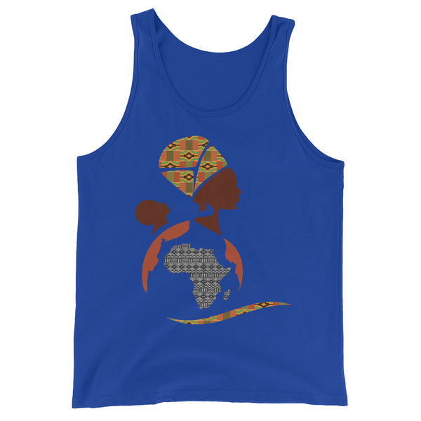 RuvaAfricWear African Print Logo Unisex  Tank Top