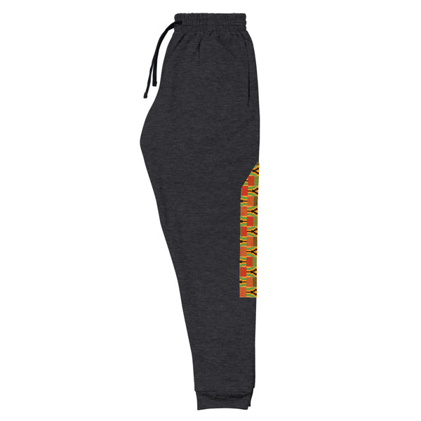 RuvaAfricWear Kente Print strip Unisex Joggers