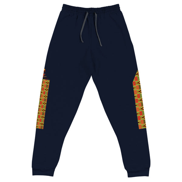 RuvaAfricWear Kente Print strip Unisex Joggers