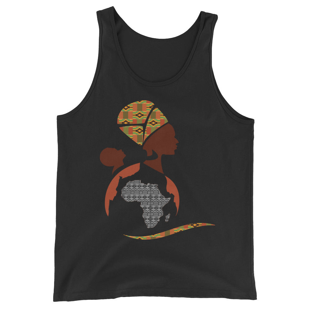 RuvaAfricWear African Print Logo Unisex  Tank Top