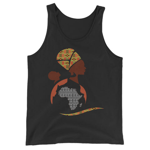 RuvaAfricWear African Print Logo Unisex  Tank Top