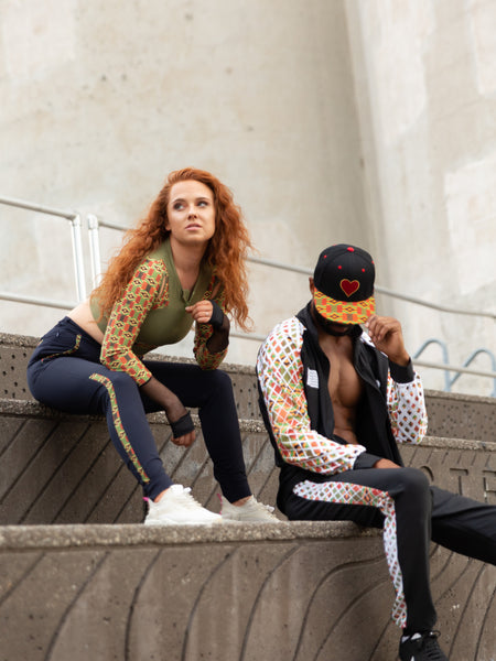 Heart Kente Snapback Cap