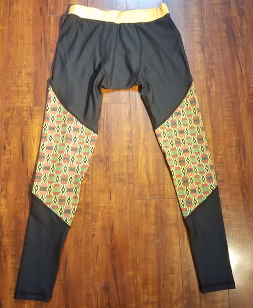 Men's Kente Fitness Leggings