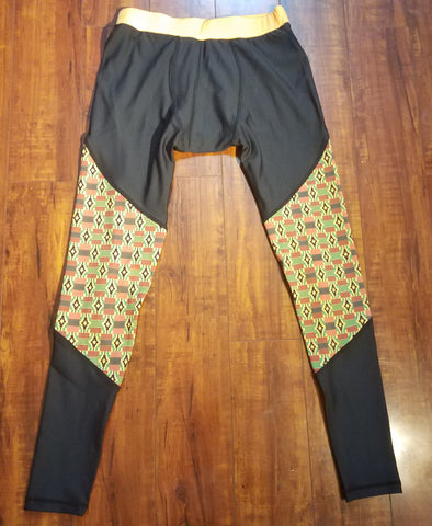 Men's Kente Fitness Leggings