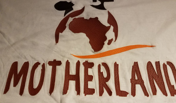 Motherland Leather and Kente Details Crop Top