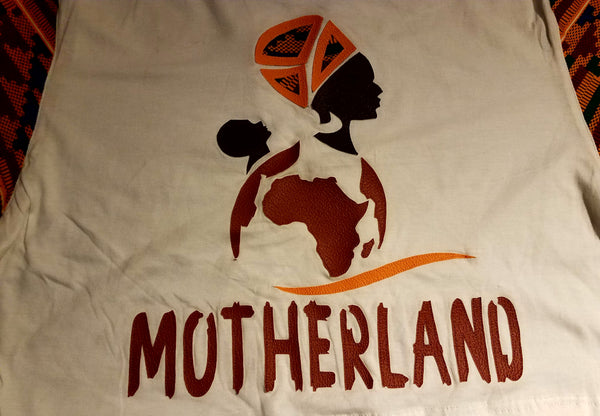 Motherland Leather and Kente Details Crop Top