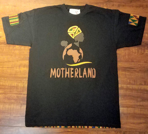 Motherland Leather & Kente Unisex T-shirt
