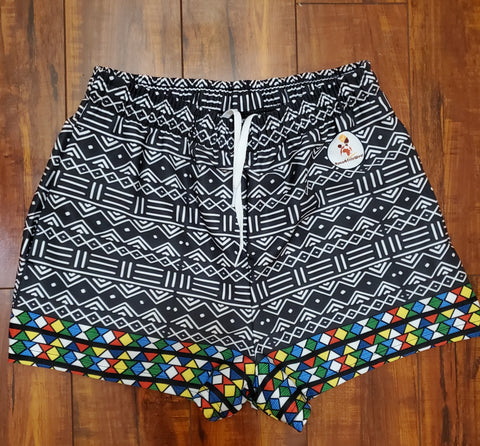 Mud Cloth & Zulu Fusion Women's Athletic Shorts