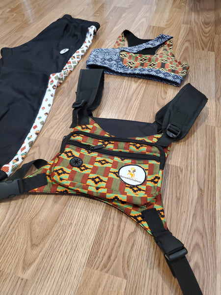 Kente Utility Chest Bag