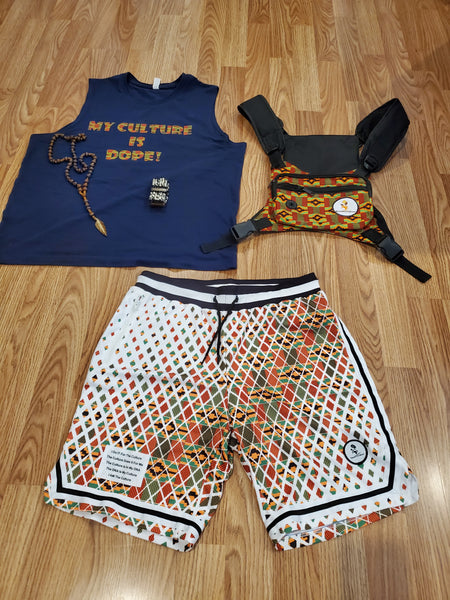 Kente Utility Chest Bag