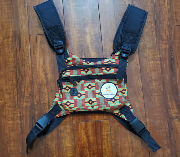 Kente Utility Chest Bag