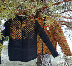 Kente Print Reversible Unisex Winter Jacket